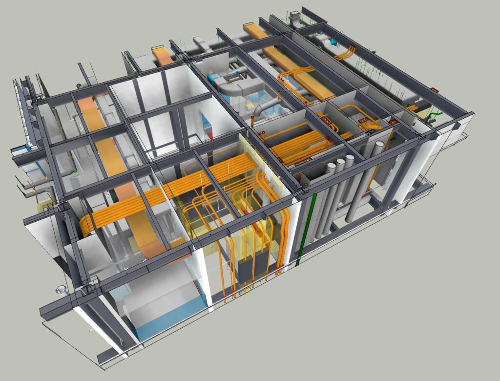 Electrical Drafting Model Showing Equipment