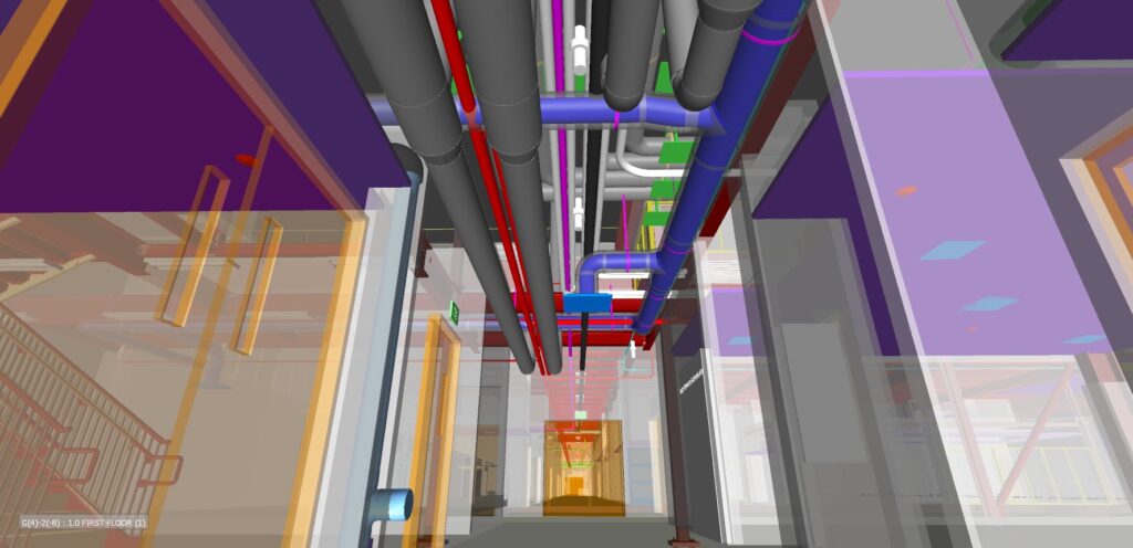 BIM vs CAD: Example of Coordinated Model by DJM Design CAD & Coordination.