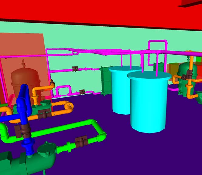 3D Plumbing Model of Pool Equipment Room by DJM