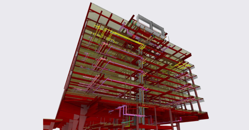 Red-bim-model-piping | DJM Design CAD and Coordination